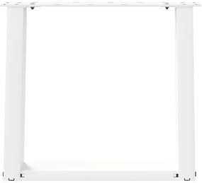 Pés para mesa de centro em forma de U, 2 peças, branco, 50x (42-43) cm