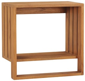 289073 vidaXL Toalheiro de parede 35x20x35 cm madeira de teca maciça