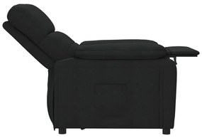Poltrona reclinável tecido preto