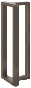 Pés de mesa de bar em forma de T, 2 peças, preto, 50x35x(110-111) cm,