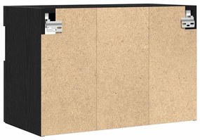 Armários de TV vidaXL com luzes LED 2 pcs Carvalho Preto 60x30x40 cm
