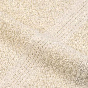 Toalhas 4 pcs 100x200 cm 360 gsm 100% algodão creme