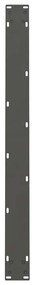 Pés para mesa de jantar antracite 2 peças 90x(72-73) cm aço