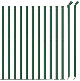Cerca de malha de arame com flange 0,8x25 m verde