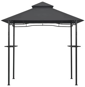 Gazebo de churrasco 240x150x255 cm aço antracite