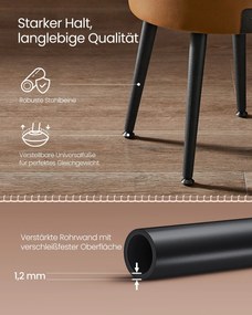 Banco com arrumação estilo meados do século Coleção EKHO Castanho Caramelo