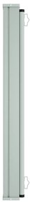 Toldo lateral retrátil para pátio 160x600 cm castanho
