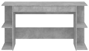 Secretária 140x50x75 cm derivados de madeira cinza cimento