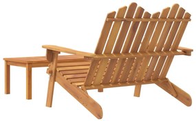 Conjunto lounge de jardim Adirondack 2pcs acácia maciça