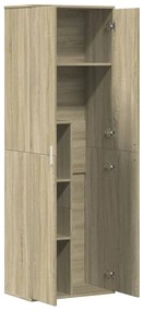 Aparador alto 60x35x180 cm derivados de madeira carvalho sonoma