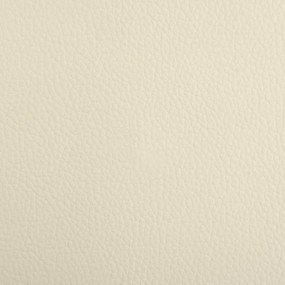 Cama para cães 70x45x30 cm couro artificial cor creme