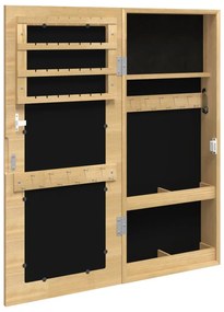 Móvel para joias de parede espelhado 30x8,5x67 cm