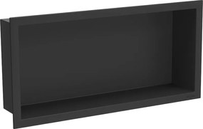 Mexen X-Wall-R prateleira embutida com flange 45 x 20 cm, preta - 1970452010