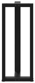 Pés de mesa de bar em forma de T, 2 peças, preto, 40x35x(100-101) cm,