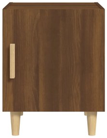 Mesa de cabeceira derivados de madeira carvalho castanho