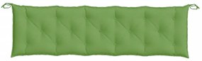 Almofadões banco jardim 2pcs 180x50x7 cm mesclado tecido verde