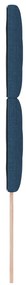 Cabeceira vidaXL Design de Losangos Azul 100 cm Tecido, Cabeceira vida