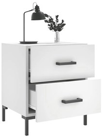 Mesa de cabeceira 40x35x47,5 cm derivados de madeira branco