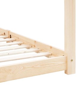 Estrutura de cama para crianças 90x200 cm pinho maciço