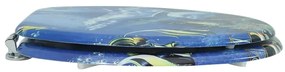 Assento de sanita com tampa MDF design golfinhos