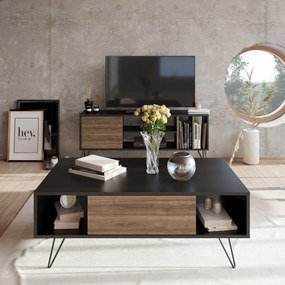 Mesa de Centro Mistico – Preto Nogueira – 120x45,6x60 cm