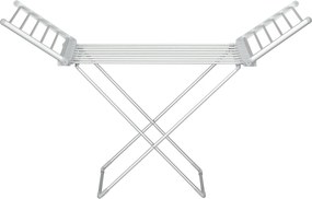 Estendal elétrico para roupa com 2 alas laterais extensíveis e estrutura em liga de alumínio, 144 x 53 x 91 cm