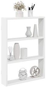 vidaXL Prateleira de parede 43x9x60 cm derivados de madeira branco