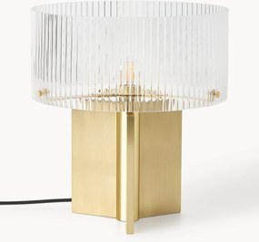 Candeeiro de mesa em vidro canelado Emmi