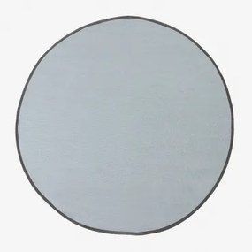 Alfombra Redonda De Exterior Ø170 Cm Em Polipropileno Tanida Azul Claro Cinzento - Sklum