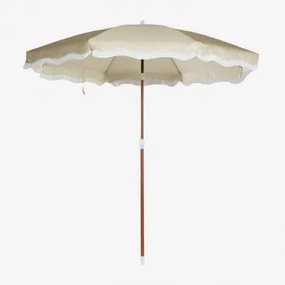 Guarda-sol Jarko Ø230 Cm Em Tecido E Aço Beige Creme - Sklum