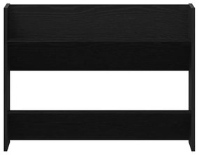 Armários para Sapatos de Parede Carvalho preto 60 x 18 x 60 cm