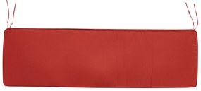 Almofada para banco de jardim vermelho 169 x 50 x 5 cm VIVARA  Beliani