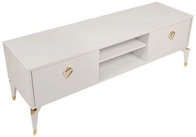 Móvel TV Posh – Branco – 143x47x40 cm