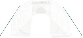 Estufa com estrutura de aço 72 m² 24x3x2 m branco