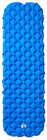 Colchão de campismo insuflável 1 pessoa 190x58x6 cm azul