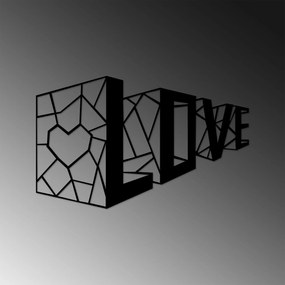 Acessório Decorativo de Parede Love 4 – Preto – 68 x 42 cm