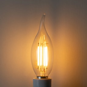Set van 5 E14 dimbare LED lampen BXS35 helder 4W 450 lm 2200K