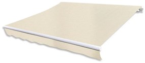 vidaXL Toldo dobrável motorizado 400 cm creme