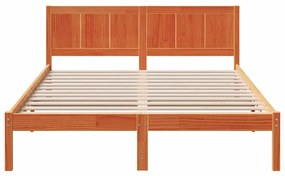 Estrutura de Cama Castanha Encerada Castanha Encerada