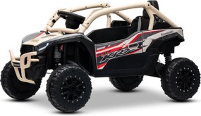 Carro elétrico para crianças Kawasaki TERYX KRX 1000 12V, controlo remoto, bateria de lítio, 2 motores de 25 W, com licença Caqui