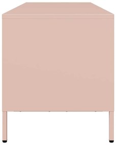 Móvel de TV 135x39x43,5 cm aço laminado a frio rosa