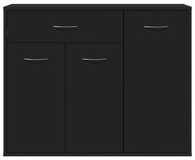 Aparador 88x30x70 cm contraplacado preto