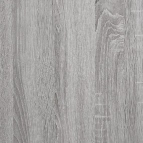 Banco de arrumação 82x42x46cm derivados madeira cinzento sonoma