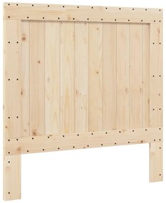 Estrutura de cama com cabeceira 100x200cm pinho maciço