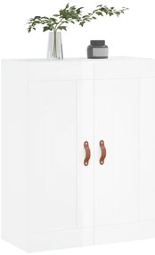 Armário parede 69,5x34x90 cm deriv. de madeira branco brilhante