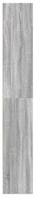 Estante 80x30x189 cm derivados de madeira cinzento sonoma