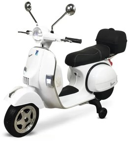 Moto criança eletrica Vespa Clássica Piaggio PX-150 12V Branca