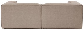 Sofá de 2 Lugares Fora – Castanho – 214x66x105 cm