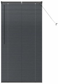 Persiana de Janela com cortinas Outros Manual Preto 85 x 175 cm Alumín