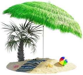 Guarda-sol Hawaii  Ø160cm Proteção UV 30+ verde
